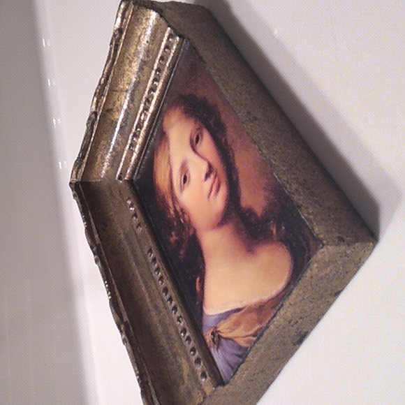 SAPPHIRE *Signed, Atlantis Tile, like Sid Dickens. *Rare & Retired wall art - Picture 5 of 9